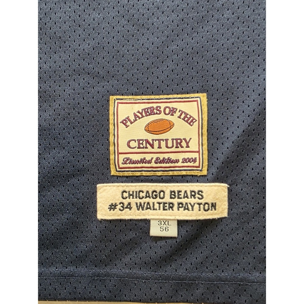 Players of the Century 34 Walter Payton 2004 Limited Edition Jersey. Size 3XL - Picture 8 of 9